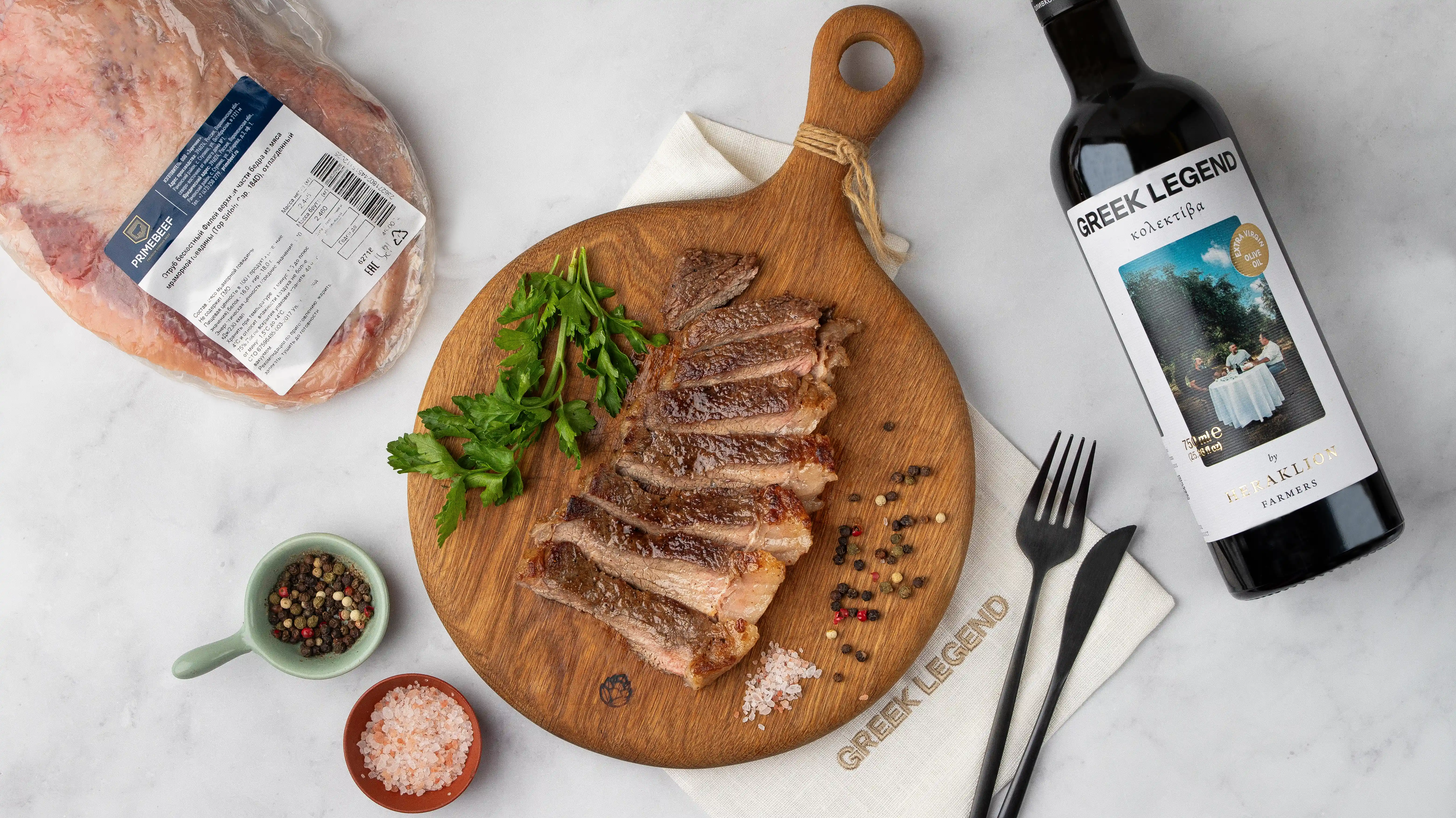 Классический стейк Пиканья PRIMEBEEF с оливковым маслом