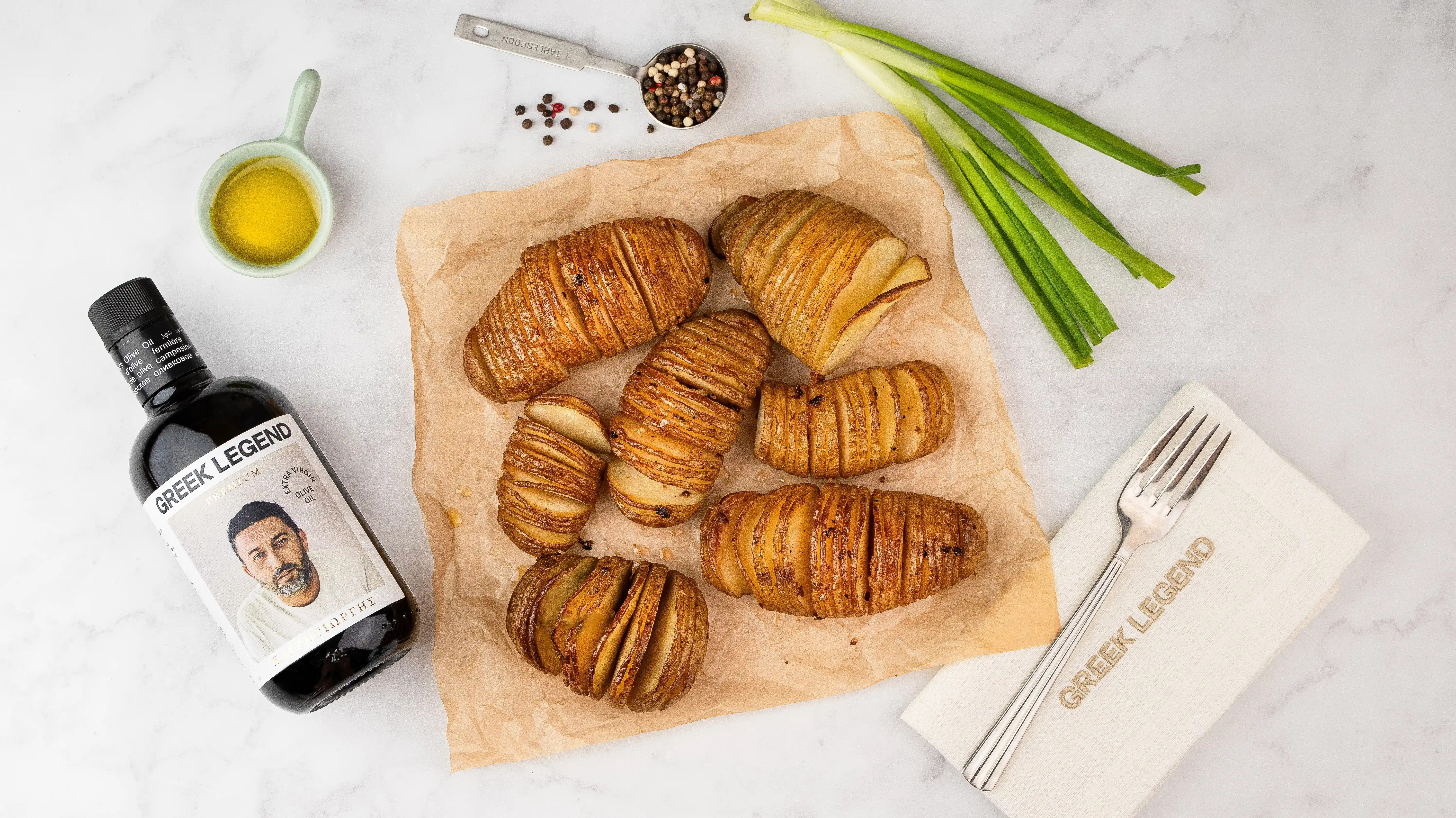 Ароматный запечённый картофель с чесноком